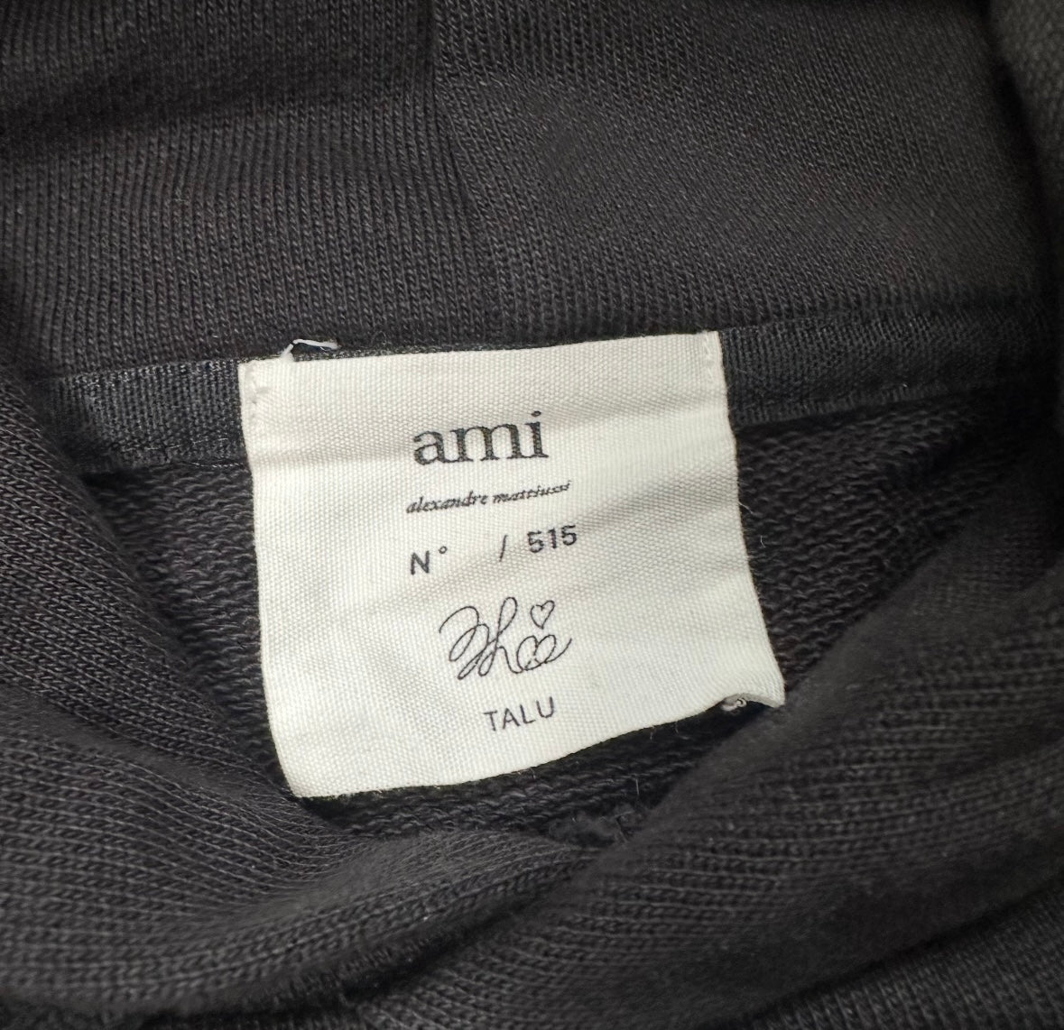 Sweatshirt Hoodie Ami Paris « It’s Alright » Black (M)