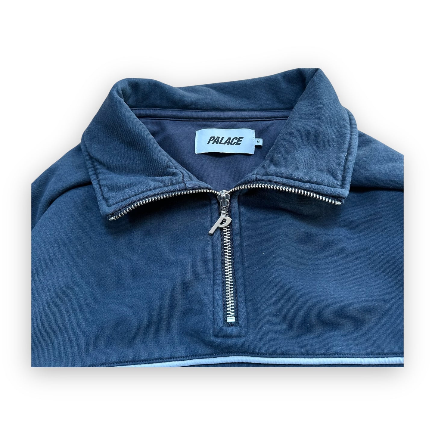 Sweatshirt Half Zip Palace Pipe Drop Shoulder Funnel Navy FW21 (M)