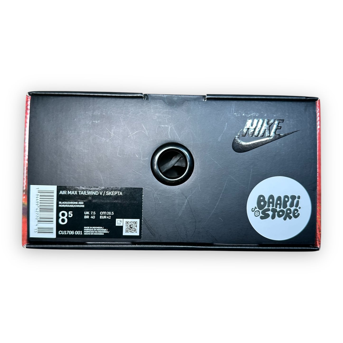 EU42 - US8.5 - UK7.5 • Air Max Tailwind 5 Skepta Bloody Chrome