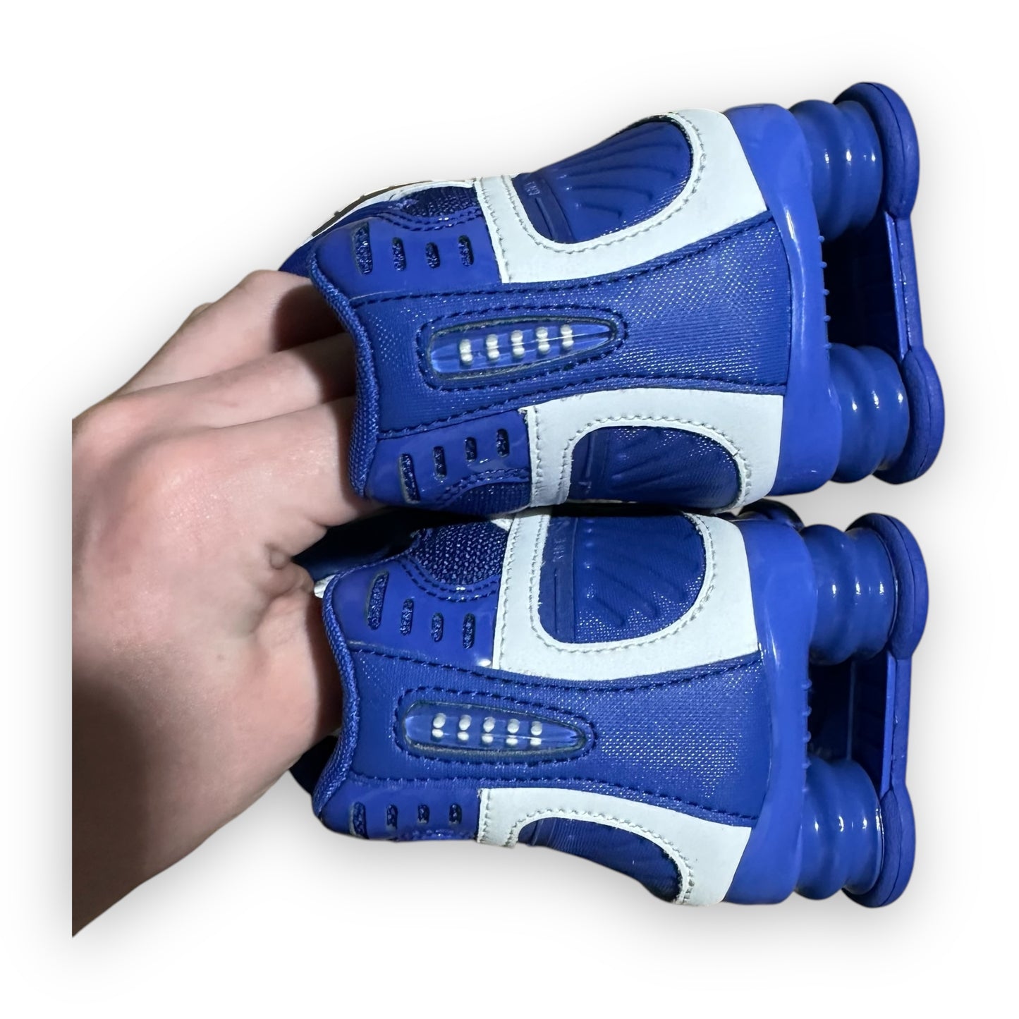 EU38 - US5.5 - UK5 • SAMPLE Unreleased Shox Enigma White Electric Blue