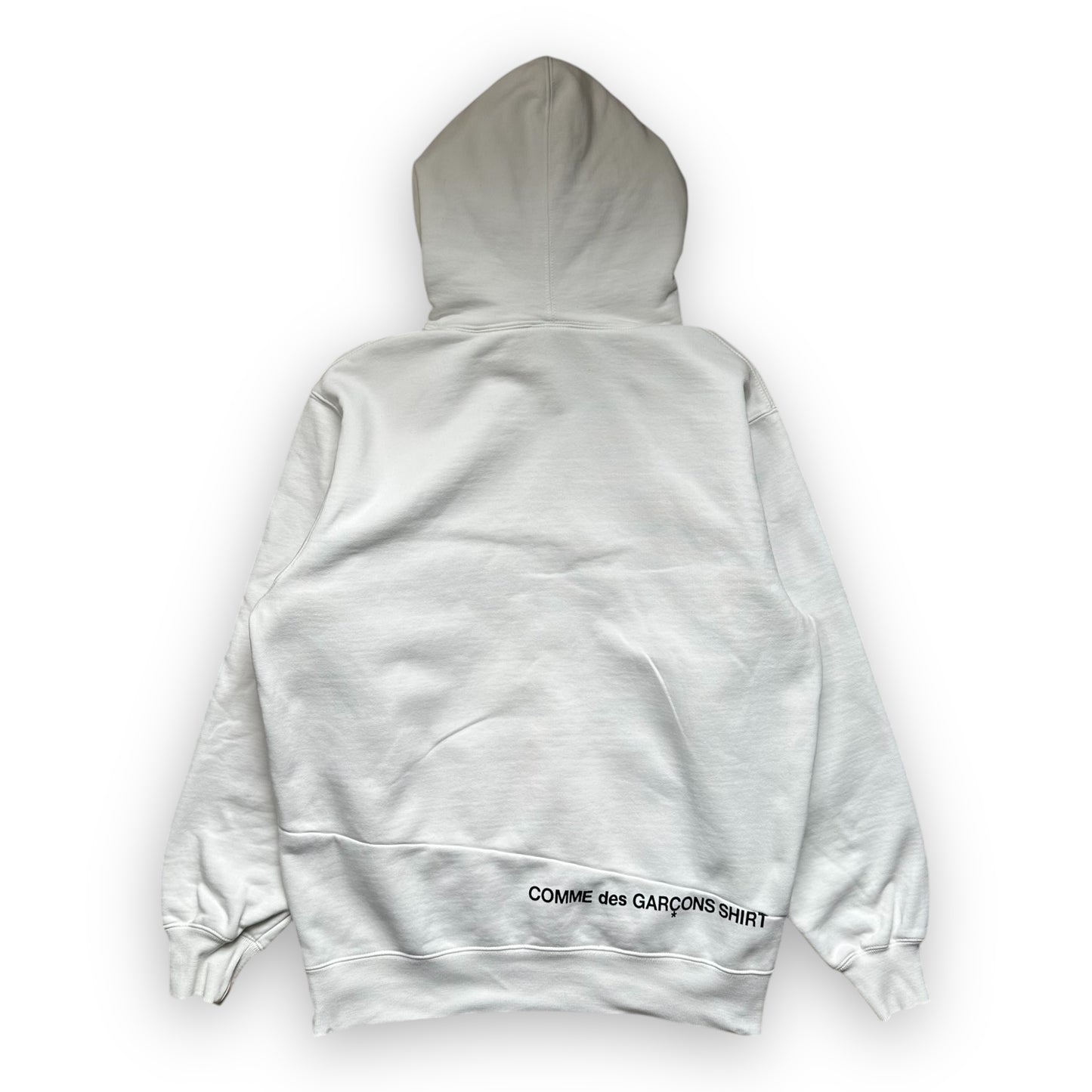 Sweatshirt Hoodie Supreme Comme des Garcons SHIRT Split Box Logo White FW18 (L)
