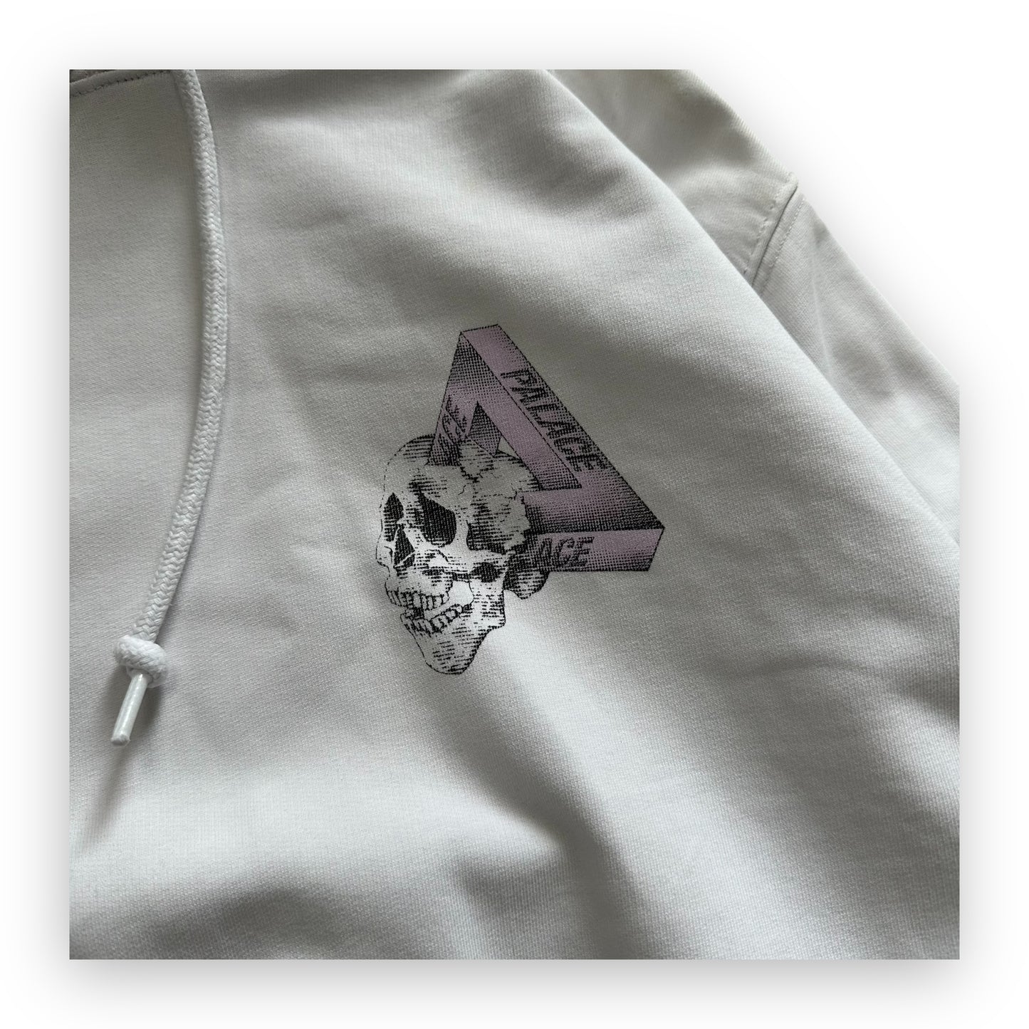 Sweatshirt Hoodie Palace Tri-Crusher White FW20 (M)