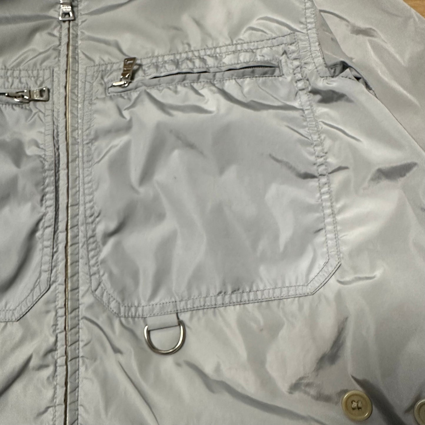 Jacket Prada Sport Reversible Nylon Cream Blue (L)