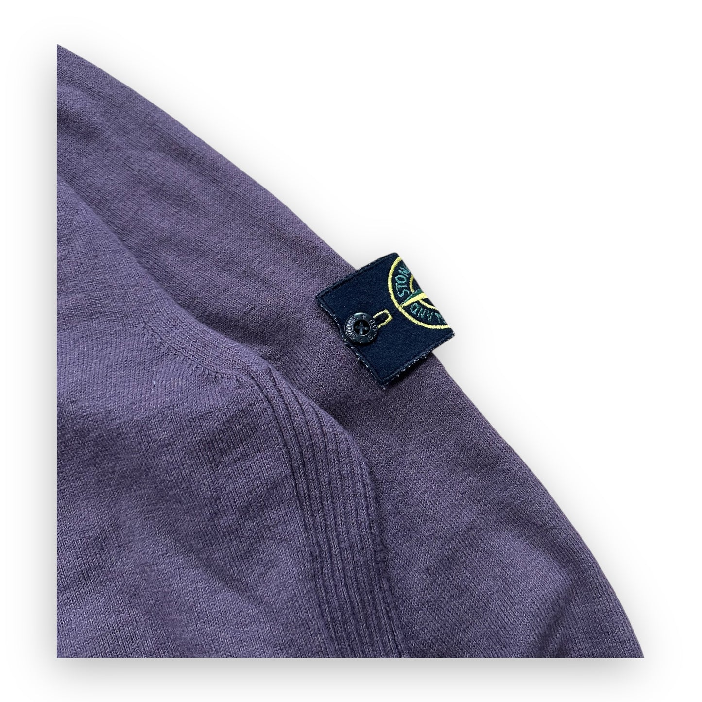 Sweater Stone Island Knit Wool Burgundy Purple (S)