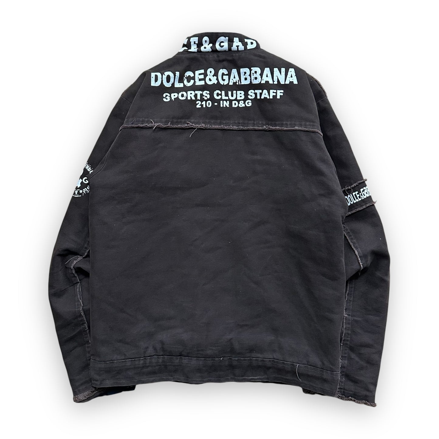 Jacket Dolce & Gabbana Destructured Script Brown vintage (L)