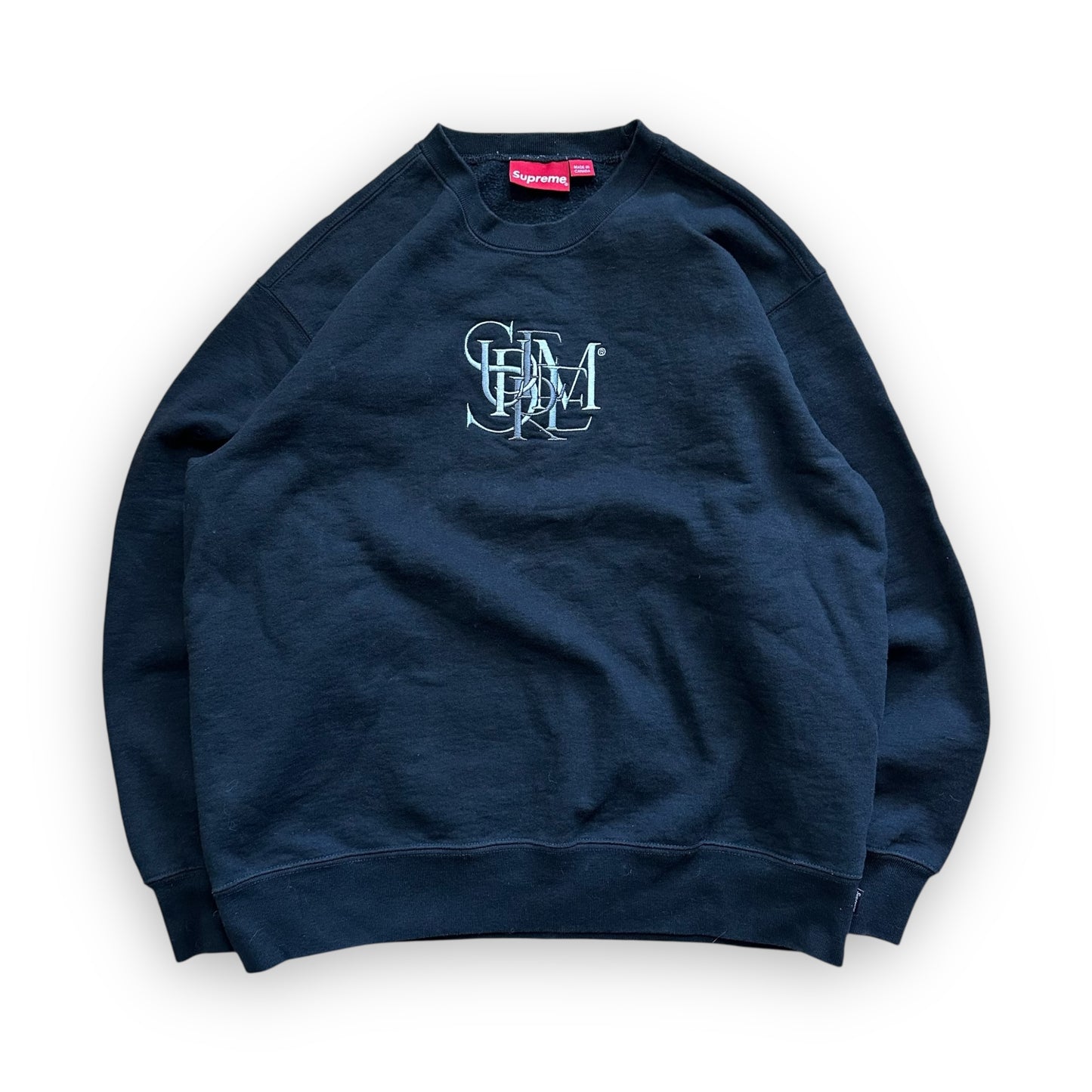 Sweatshirt Crewneck Supreme Overlap Black SS22 (S)