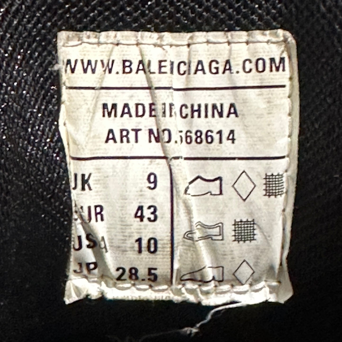 EU43 - US9.5 - UK8.5 • Balenciaga Track 2 Black Beige