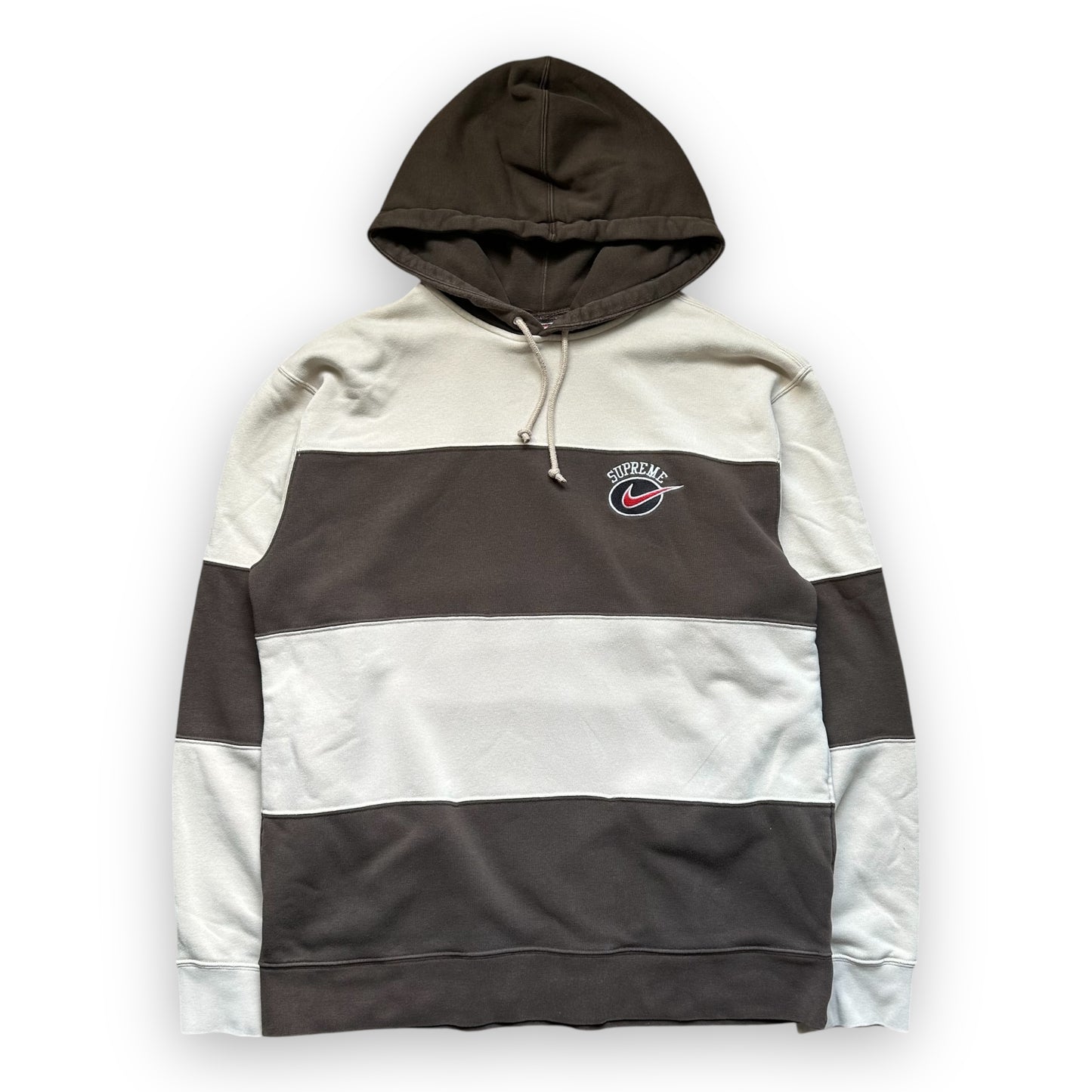Sweatshirt Hoodie Supreme Nike Stripe Tan SS19 (M)