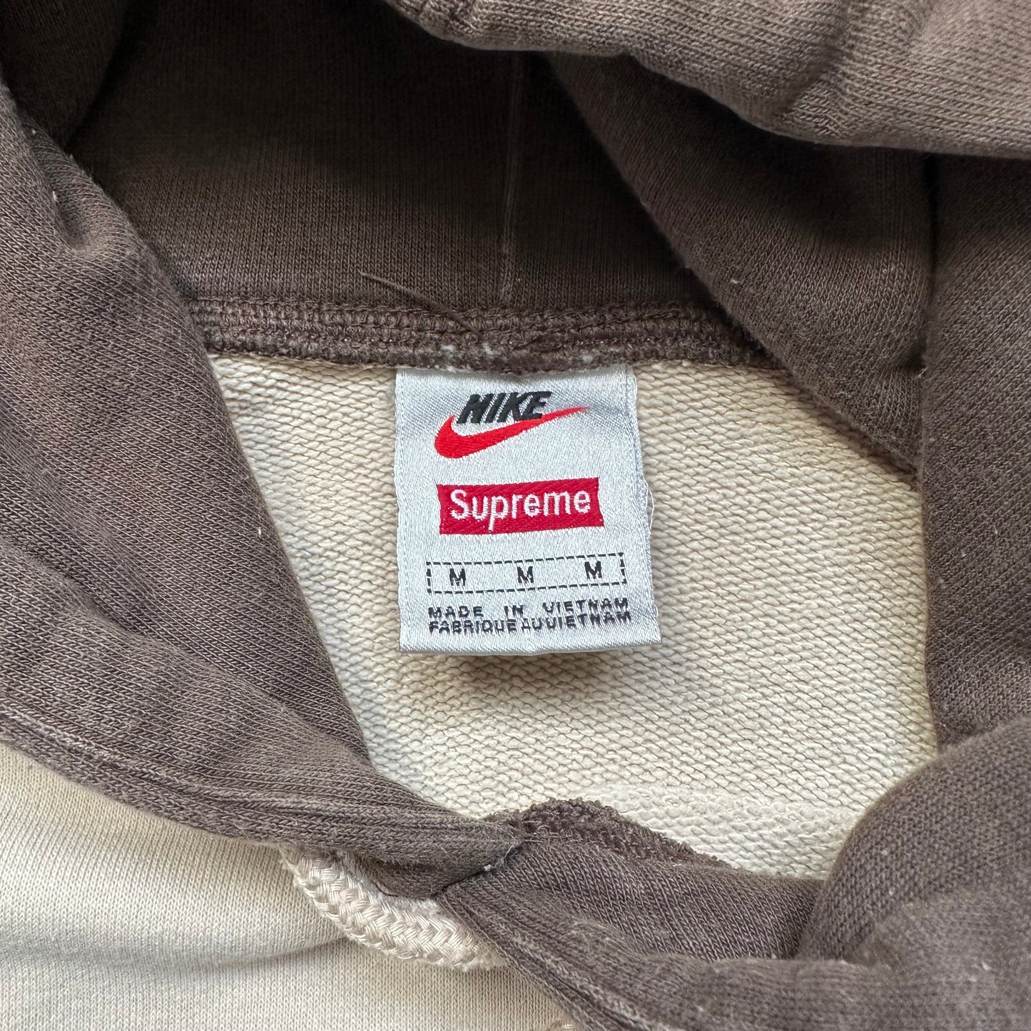 Sweatshirt Hoodie Supreme Nike Stripe Tan SS19 (M)