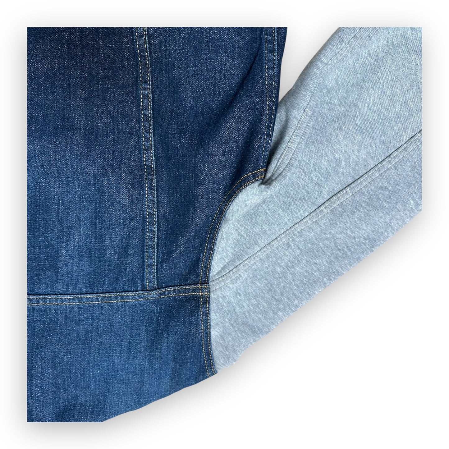 Jacket RAF by Raf Simons Denim Colorblock Pattern (XL)