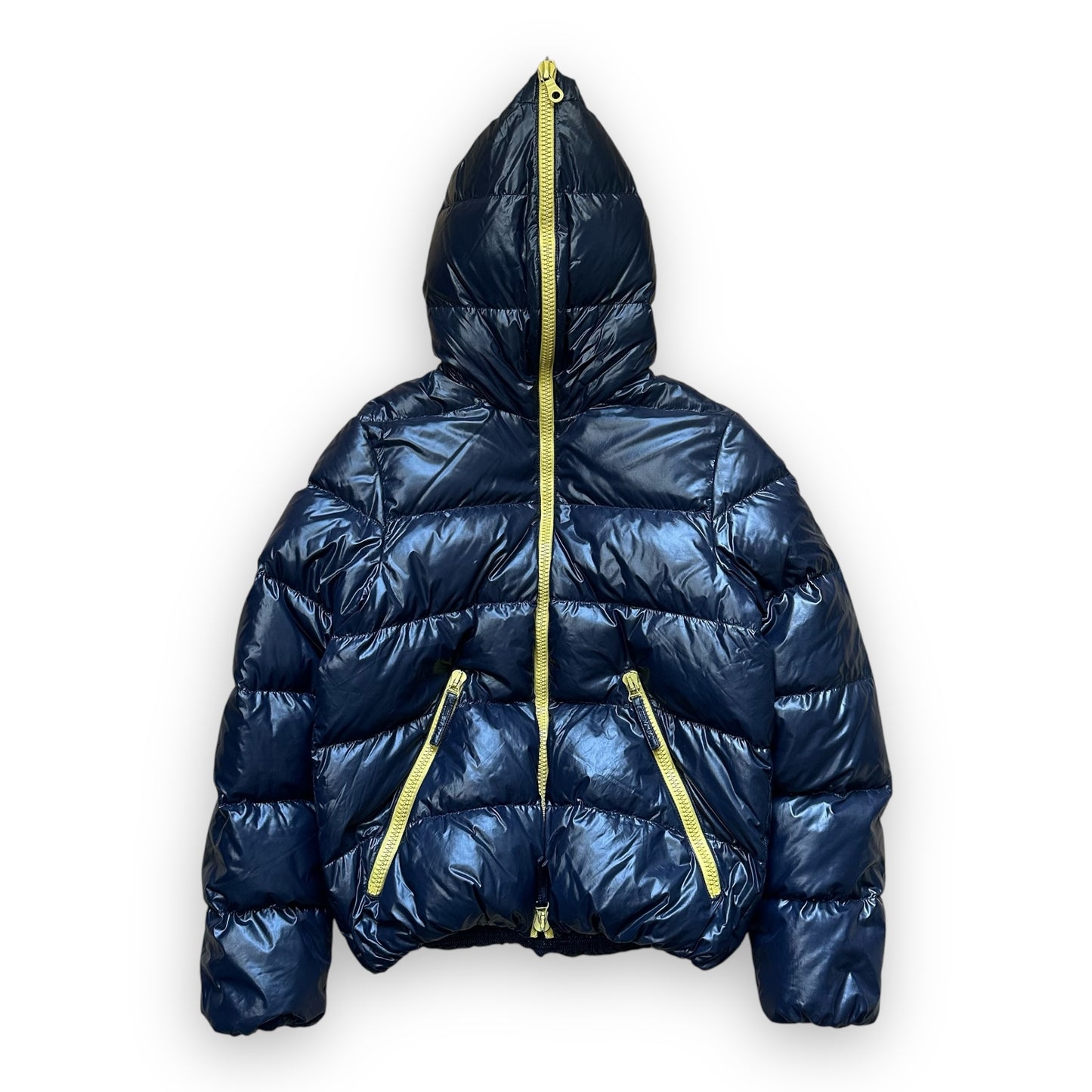 Puffer Jacket Duvetica Full Zip Navy Yellow (M)
