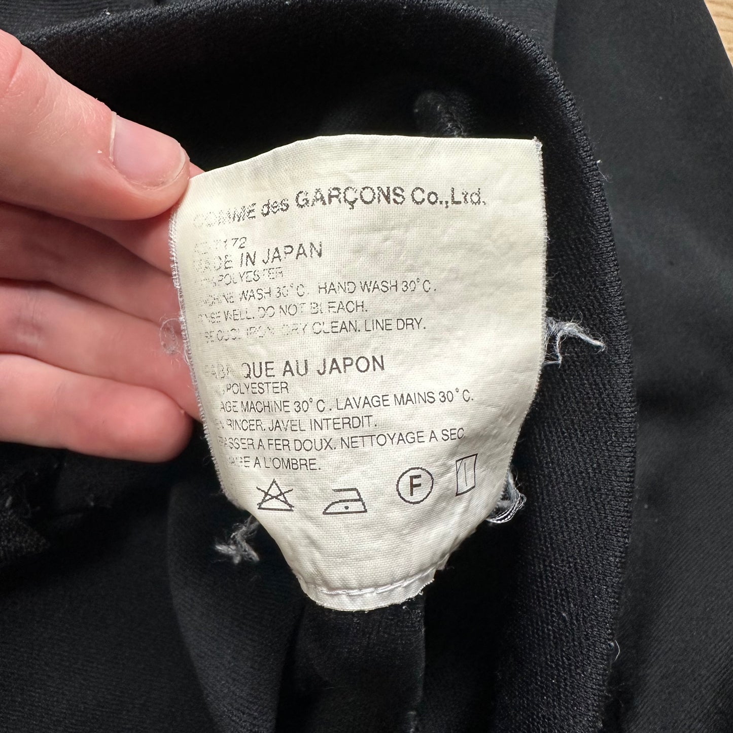 Sweatshirt Hoodie Zip CDG Play Black (S)