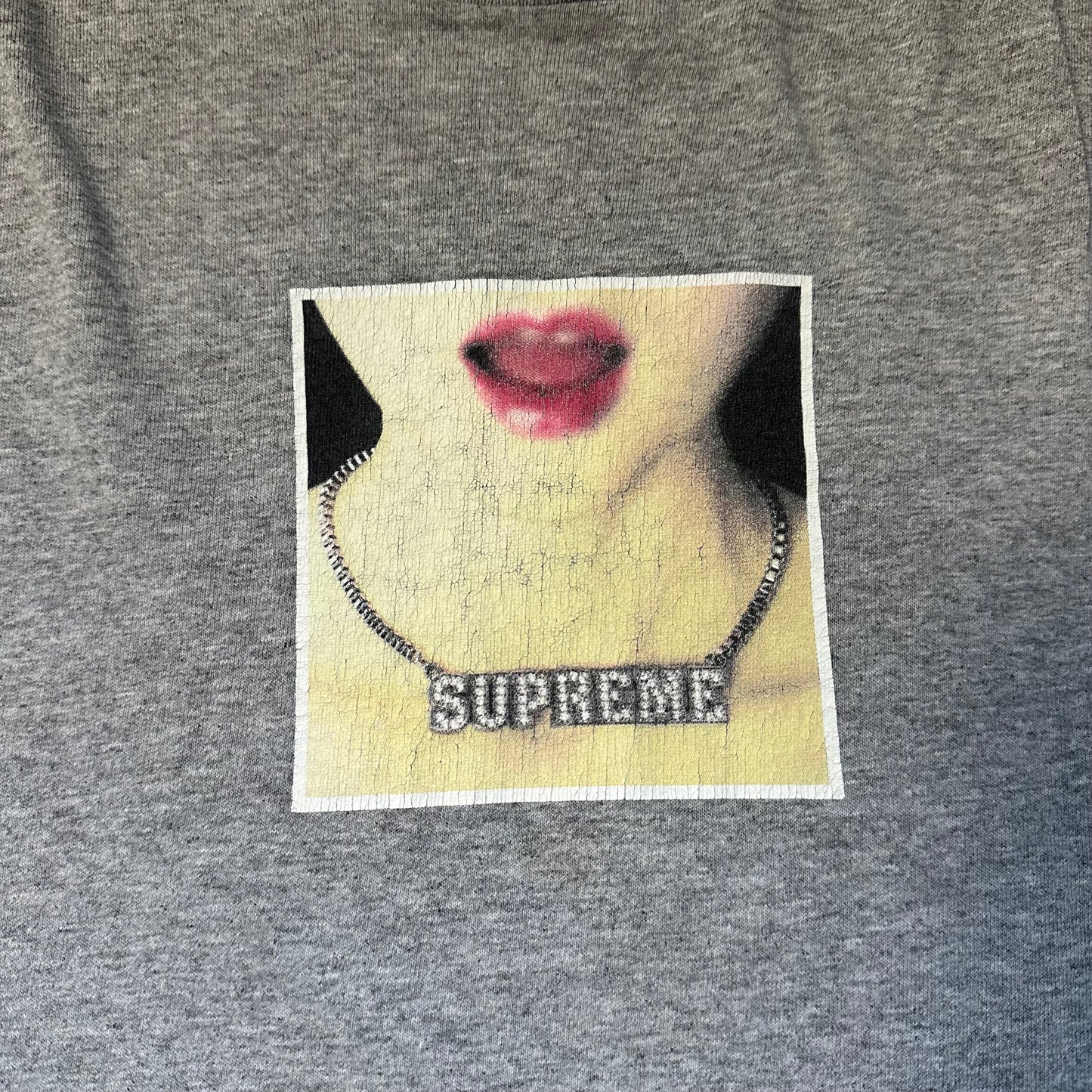 Tee Supreme Necklace Heather Grey SS18 (L)