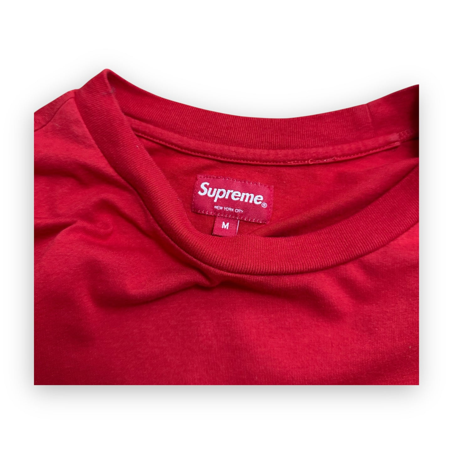 Tee Longsleeve Supreme Intarsia Sleeve Red FW21 (M)
