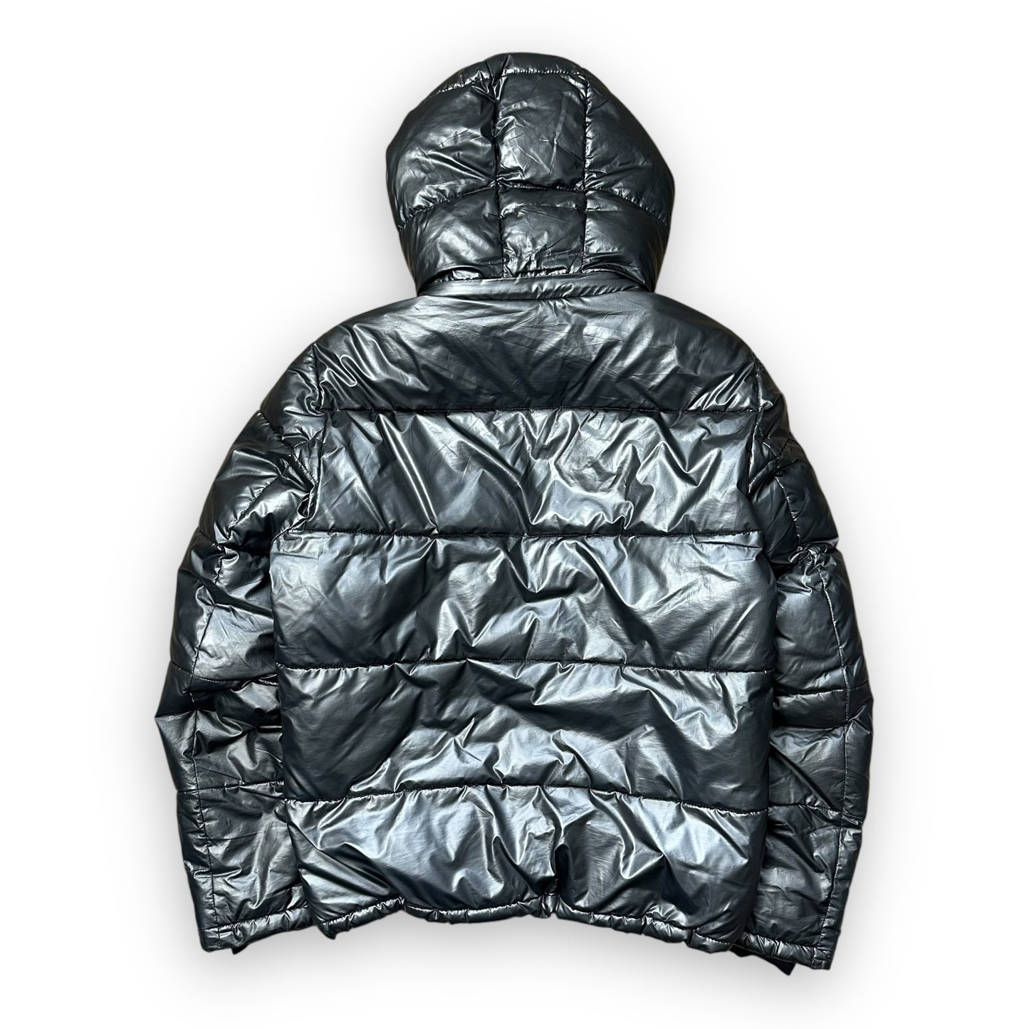Puffer Jacket Armani Jeans Grey Silver vintage (M)
