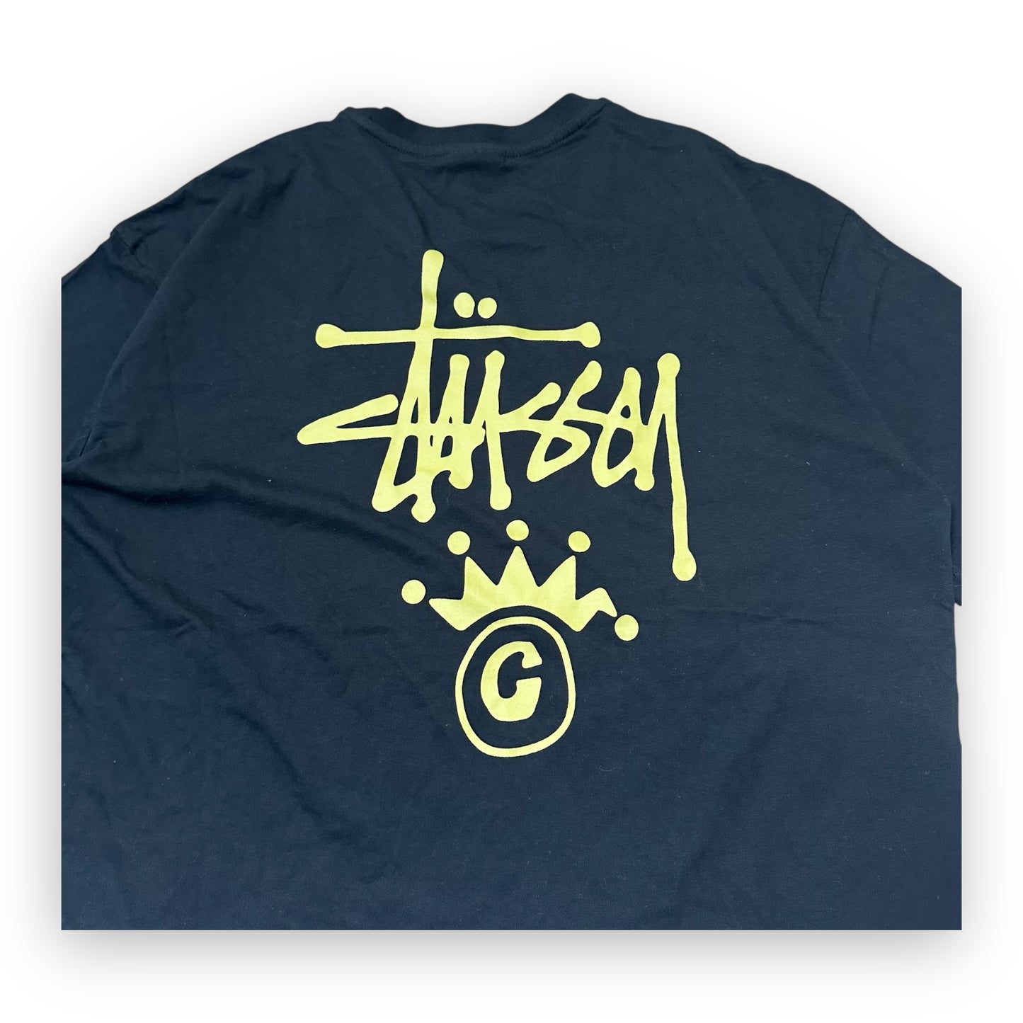 Tee Stussy Crown Black Yellow (M)