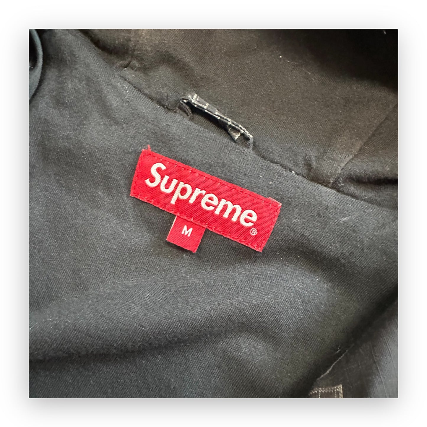 Jacket Supreme Logo Ripstop Hooded Black FW21 (M)