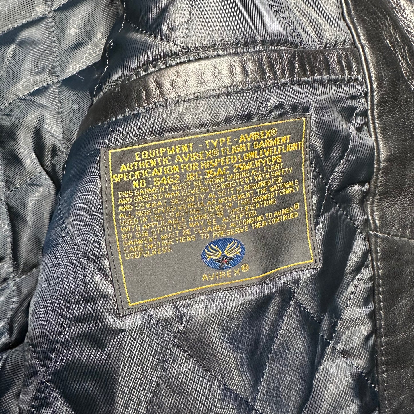 Jacket Avirex Leather Flight Black vintage (M)