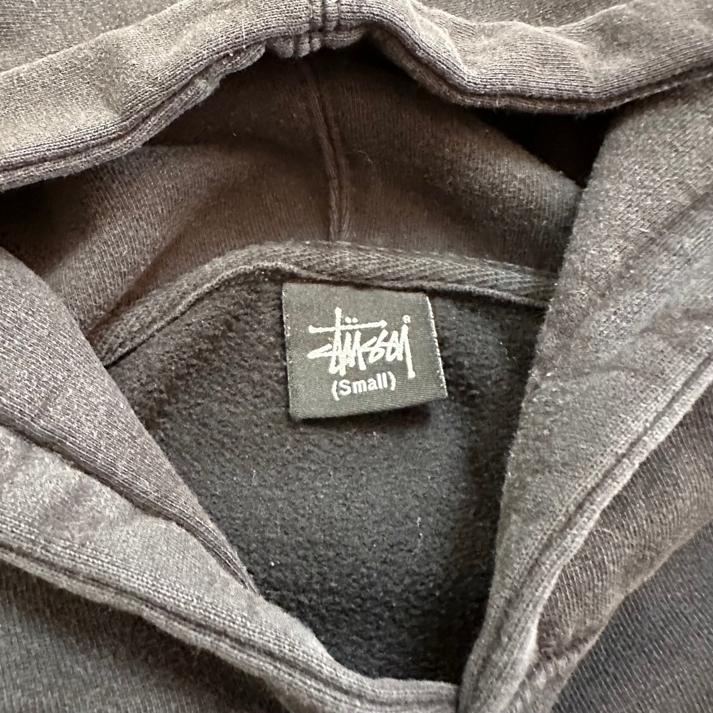 Sweatshirt Hoodie Stussy Crown Black vintage (S)