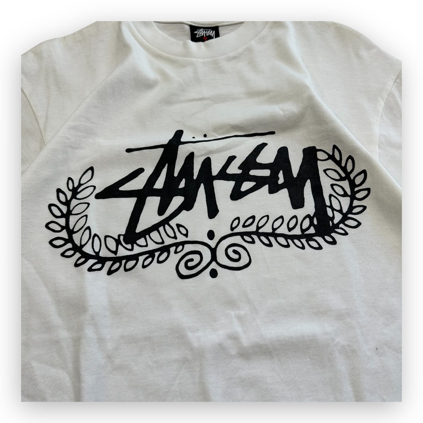 Tee Stussy Laurel Wreath Vintage 00’s White (L)
