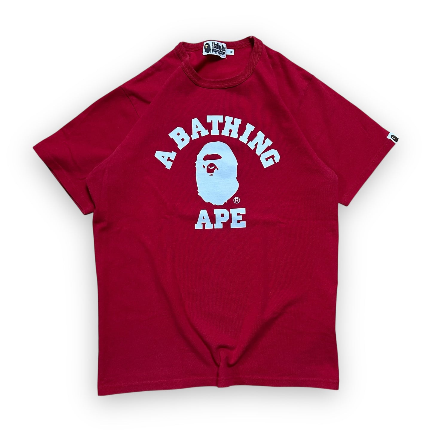 Tee BAPE Bicolor College Red SS23 (S)