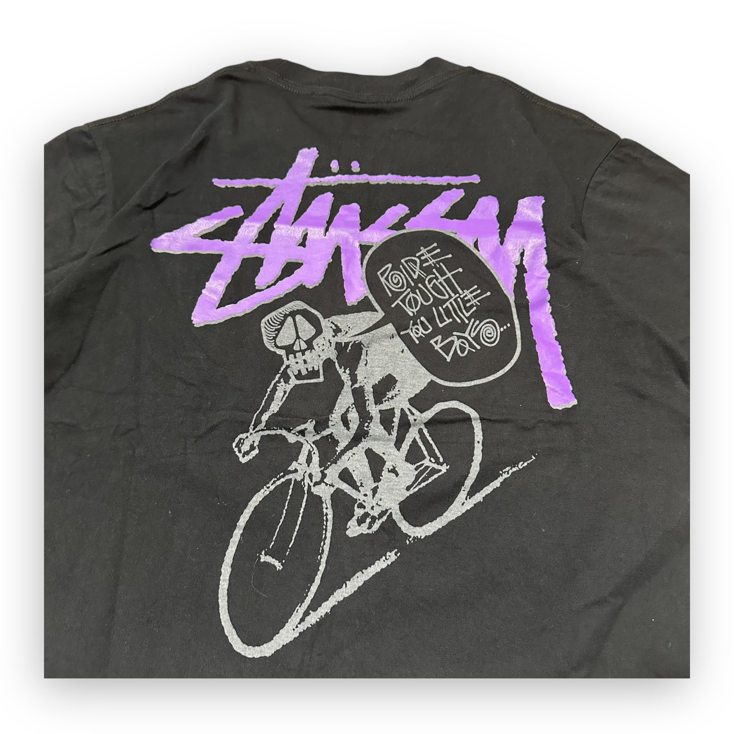 Tee Stussy Velo Black Purple vintage (S)