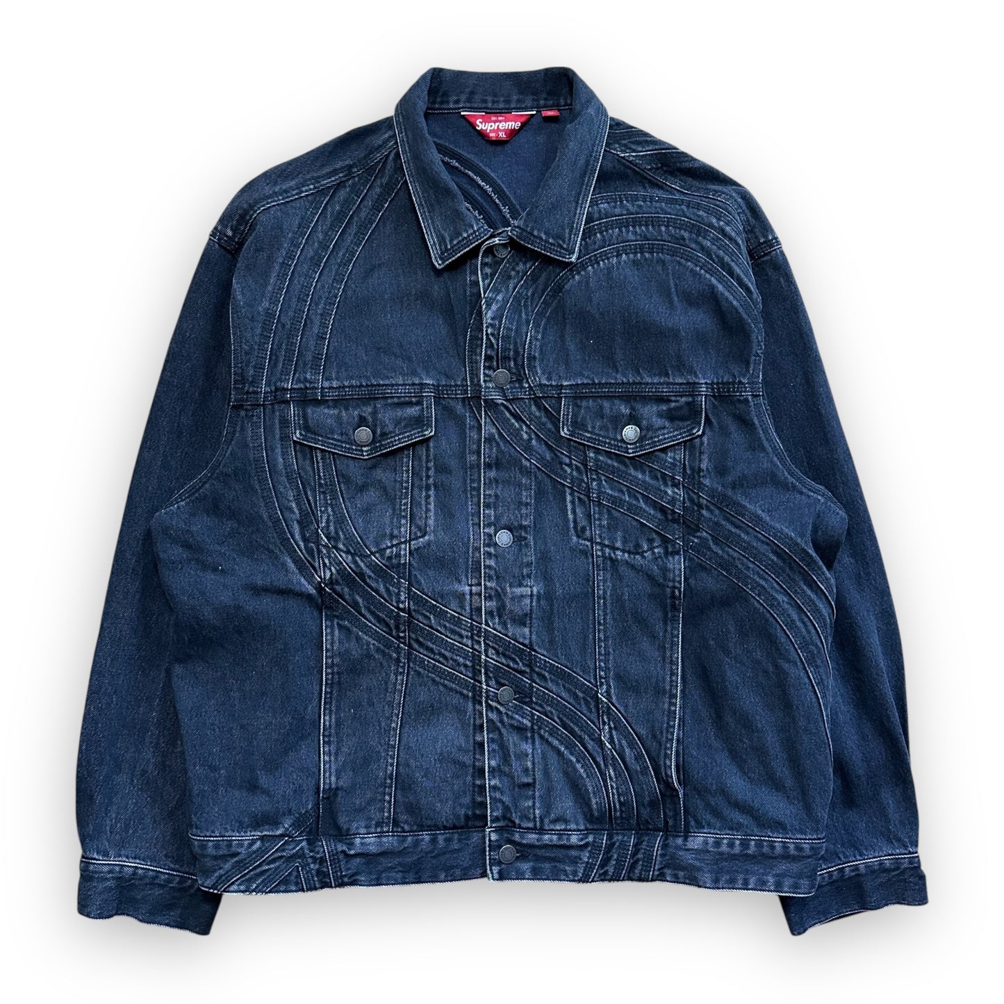 Jacket Supreme Denim S Logo Black SS24 (XL)