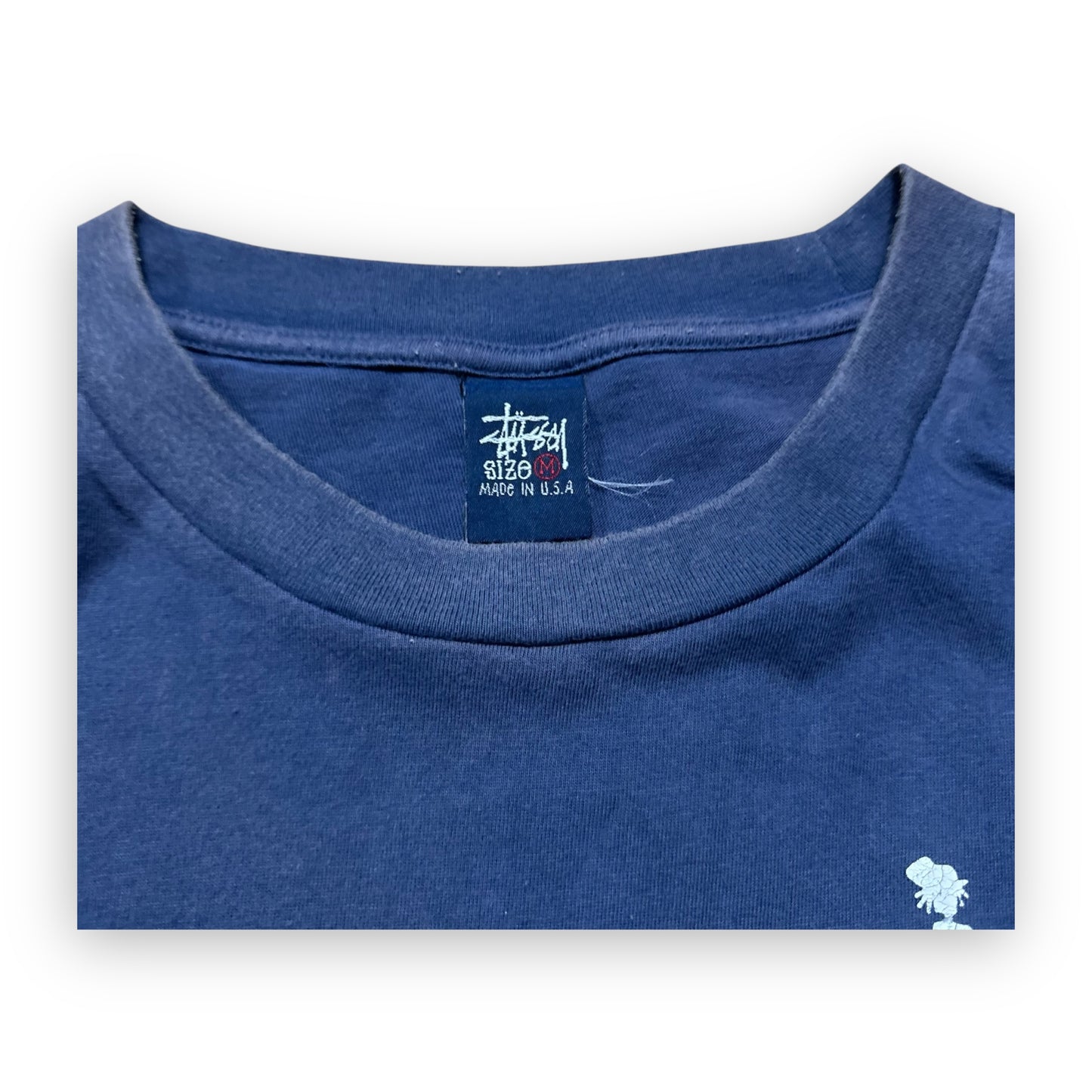 Tee Stussy Man Navy Single Stitch vintage 90’s (M)