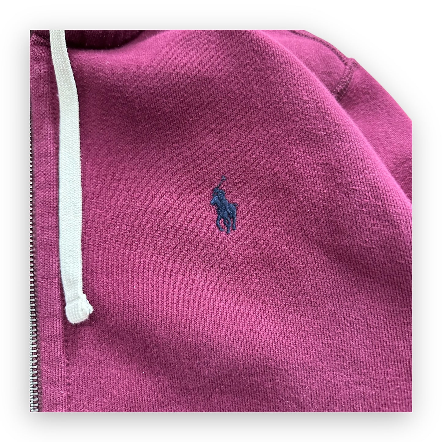 Sweatshirt Hoodie Zip Ralph Lauren Burgundy (S)