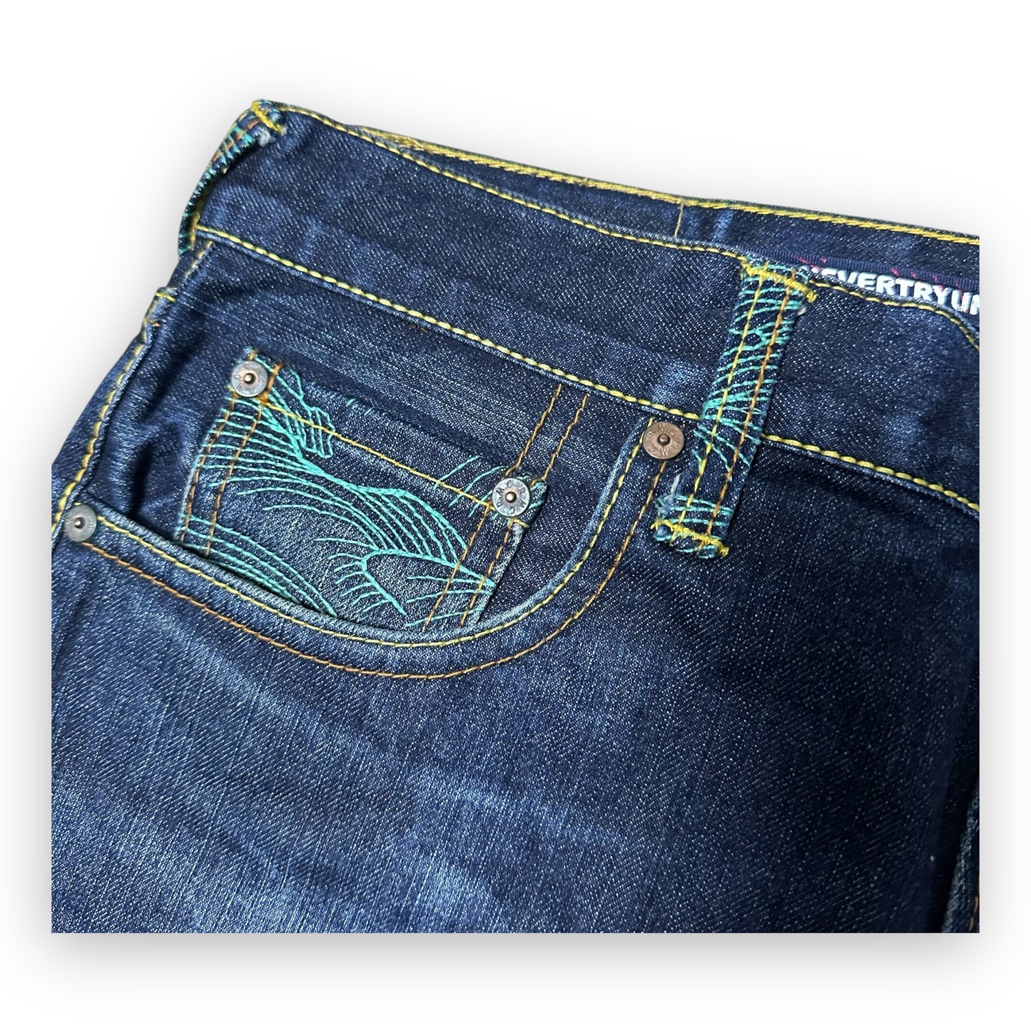 Jeans RMC (Red monkey company) embroidered (L)