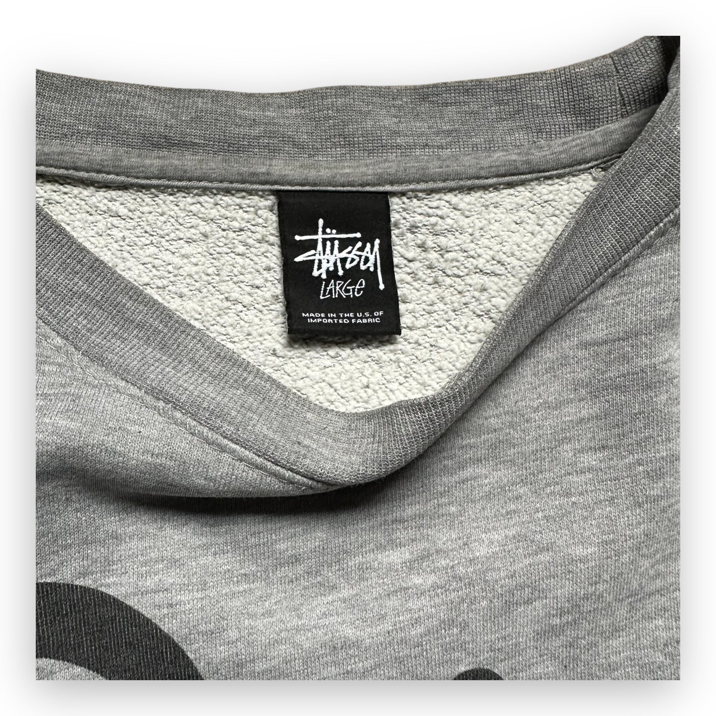 Sweatshirt Crewneck Stussy Patta Grey (L)