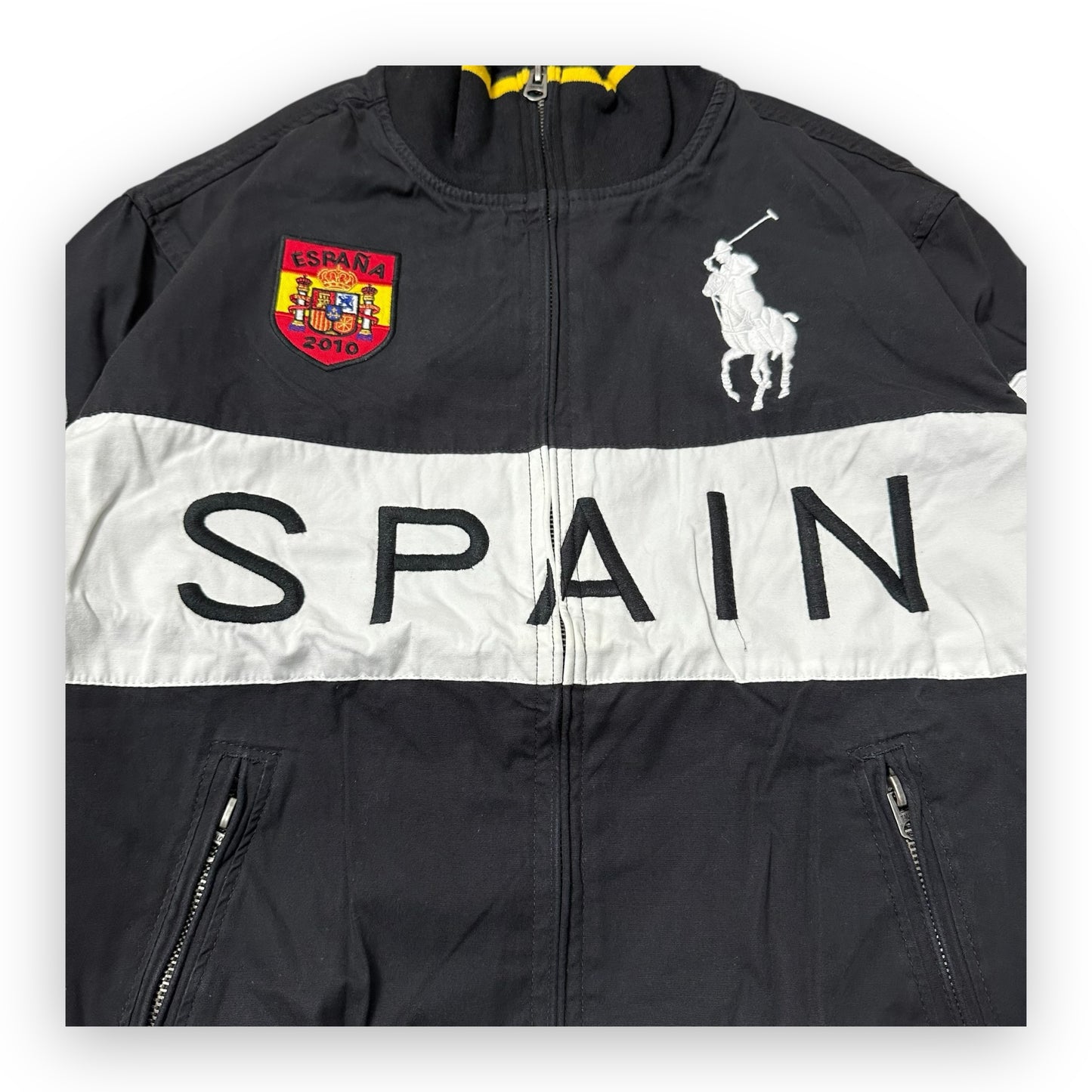 Jacket Ralph Lauren Flag Spain Black vintage (M)