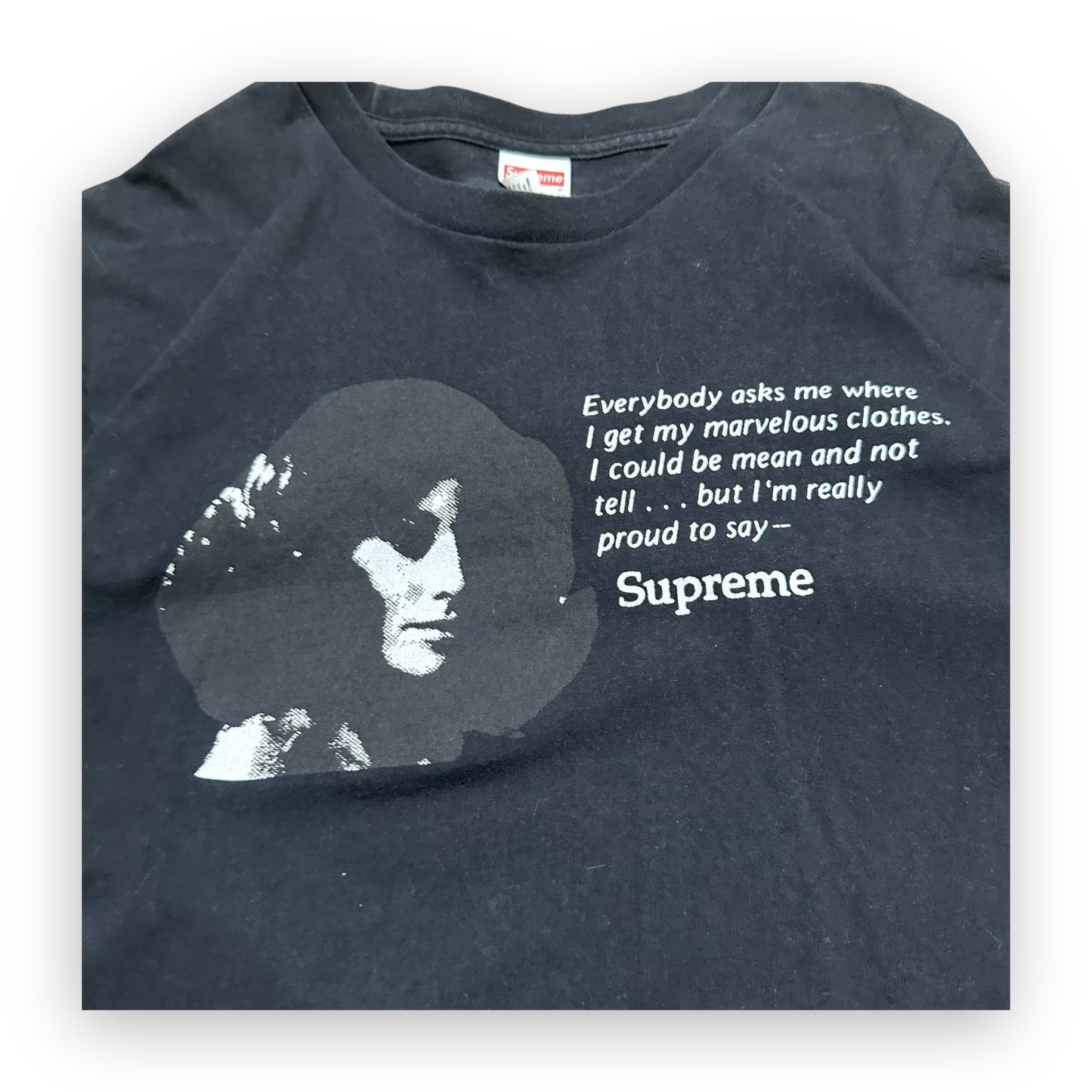 Tee Supreme Mean Black SS17 (L)