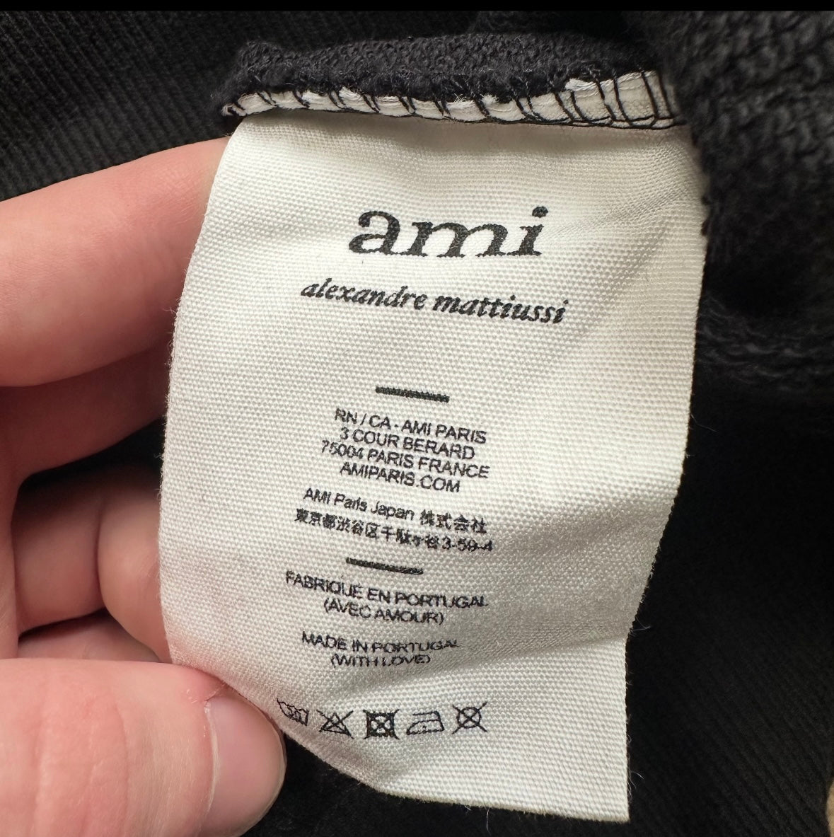 Sweatshirt Hoodie Ami Paris « It’s Alright » Black (M)
