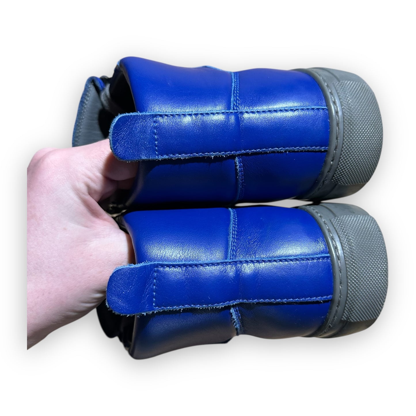 EU41 - US8 - UK7 • Balenciaga Arena High Royal Blue Leather