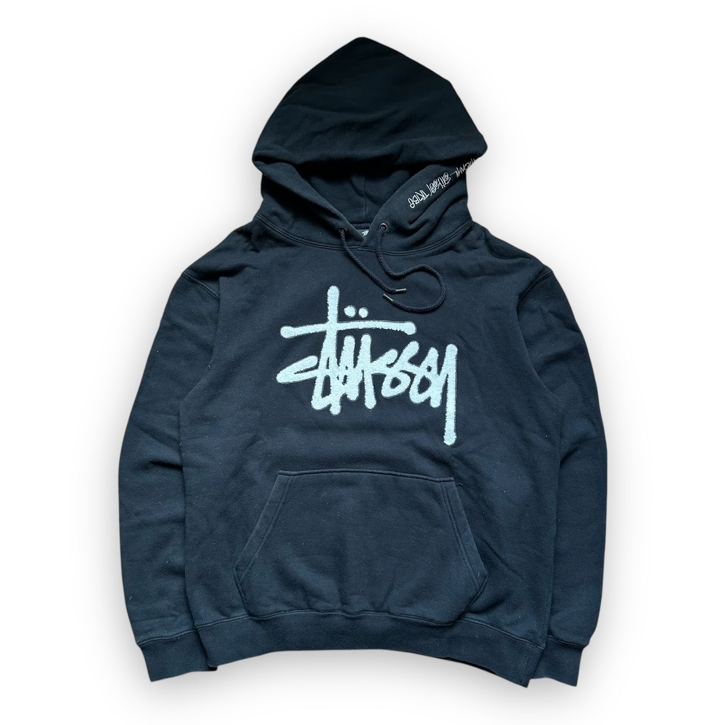 Sweatshirt Hoodie Stussy International Chenille Black (S)