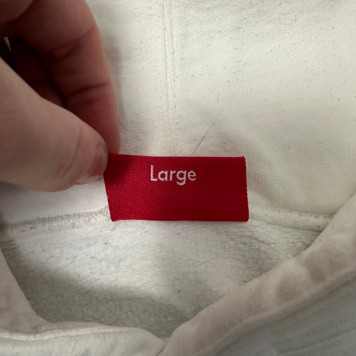 Sweatshirt Hoodie Supreme Zip Pouch White SS19 (L)