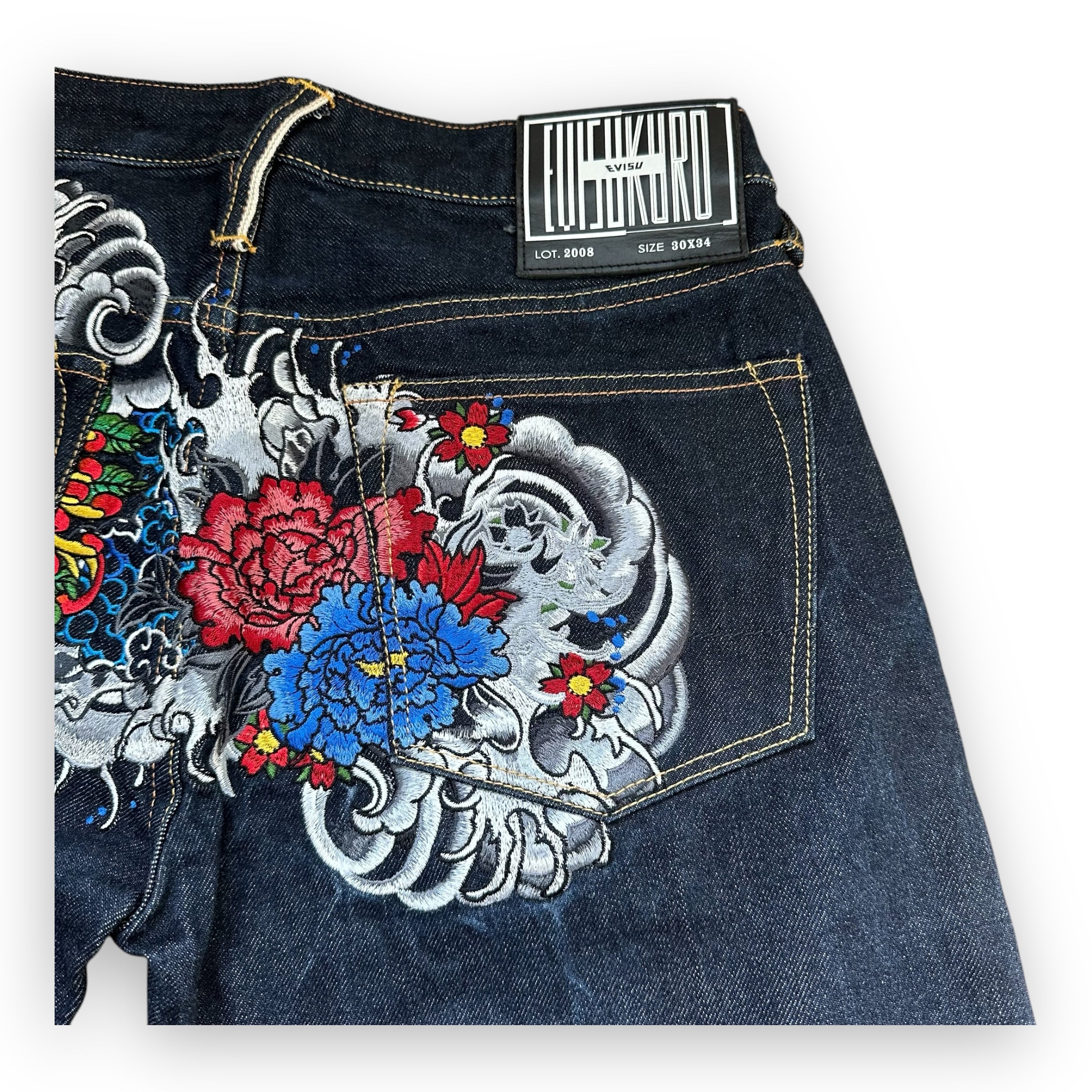 Jeans Evisu Kuru Seagull Embroidery Lot 2008