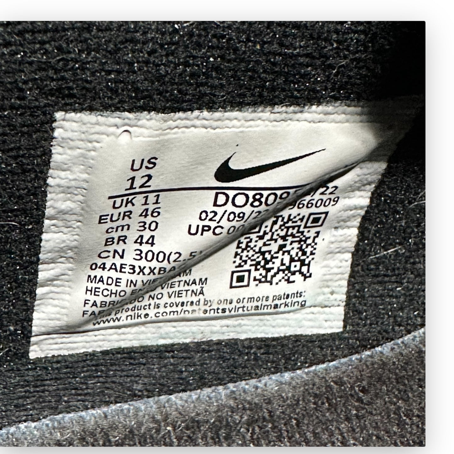 EU46 - US12 - UK11 • Air Max Sunder Comme des Garcons Black