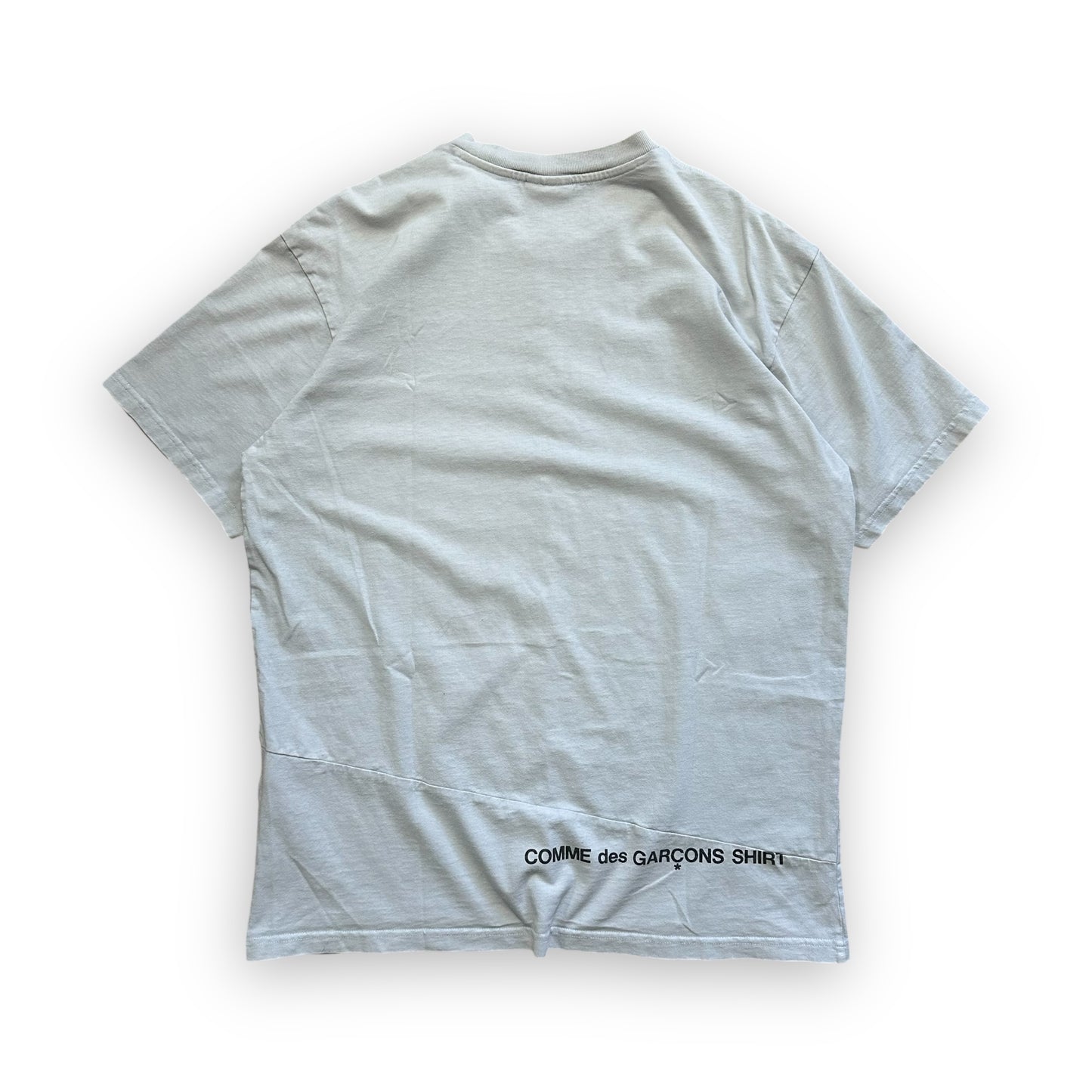 Tee Supreme x Comme des Garcons SHIRT Split Box Logo White FW18 (L)