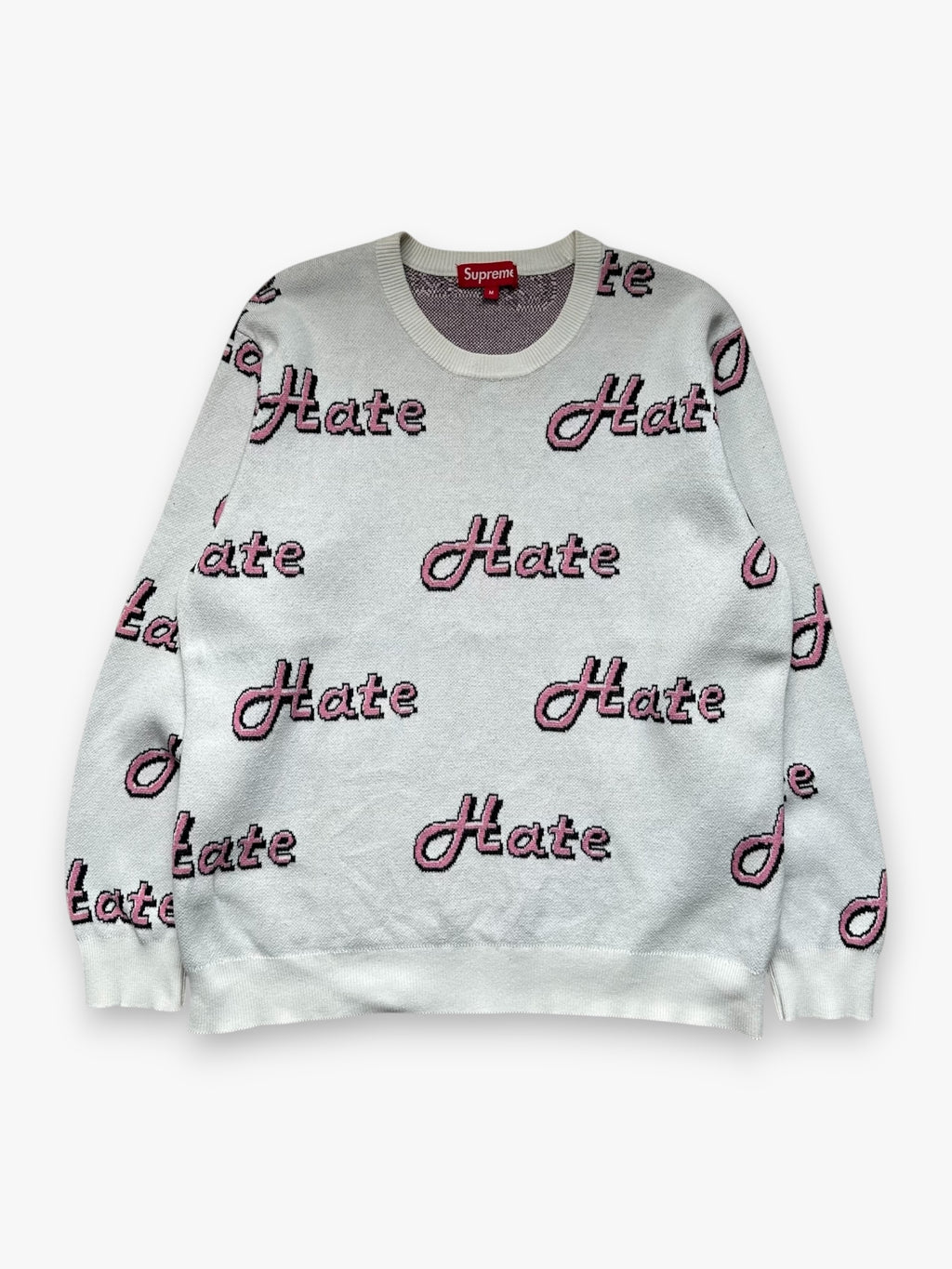 Sweater Supreme Hate White FW13