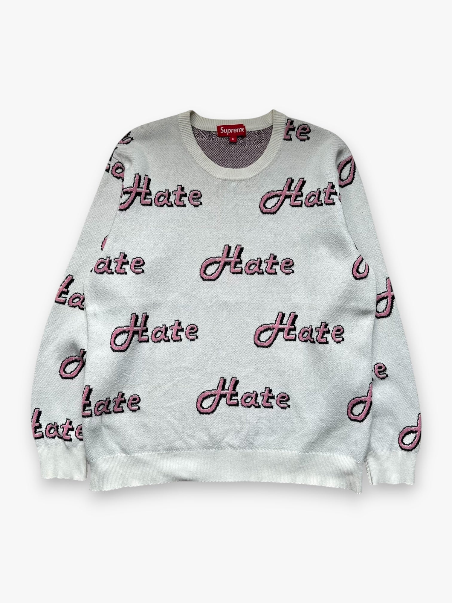 Sweater Supreme Hate White FW13