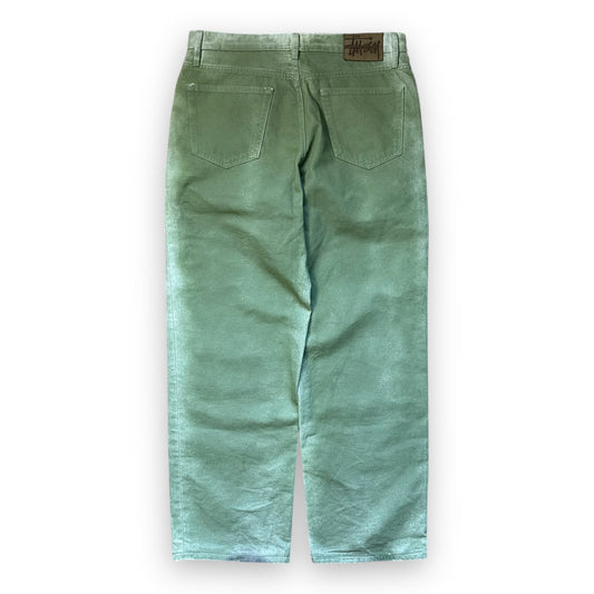 Pant Stussy Big Ol Baggy Denim Green Faded (S)