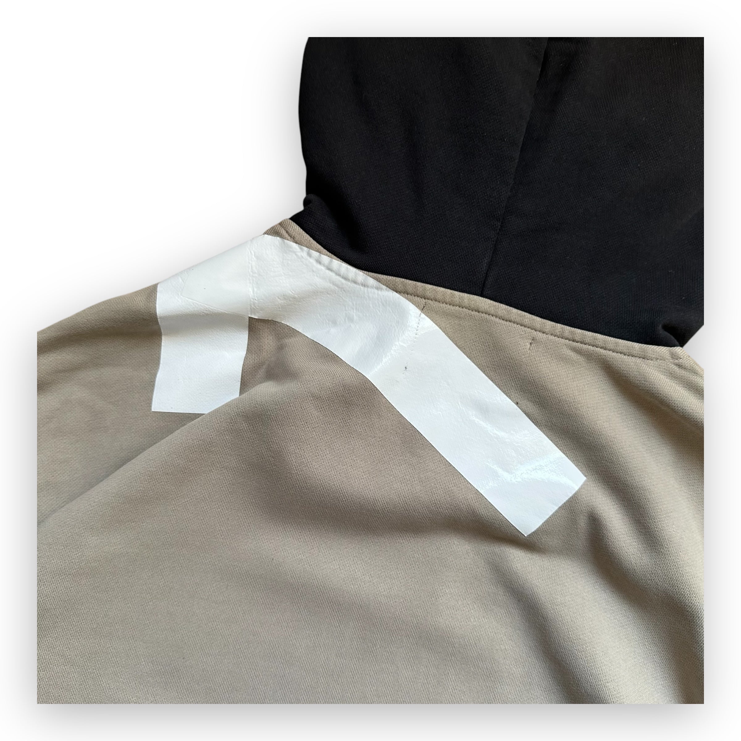 Sweatshirt Hoodie Raf Simons Fred Perry Tape Details Soft Grey