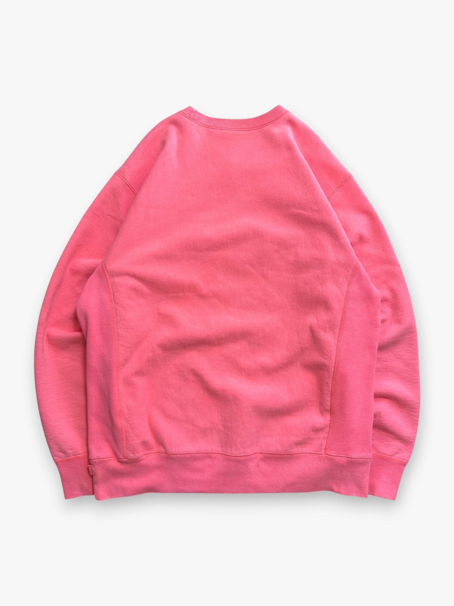Sweatshirt Crewneck Supreme Box Logo Fluorescent Pink FW18