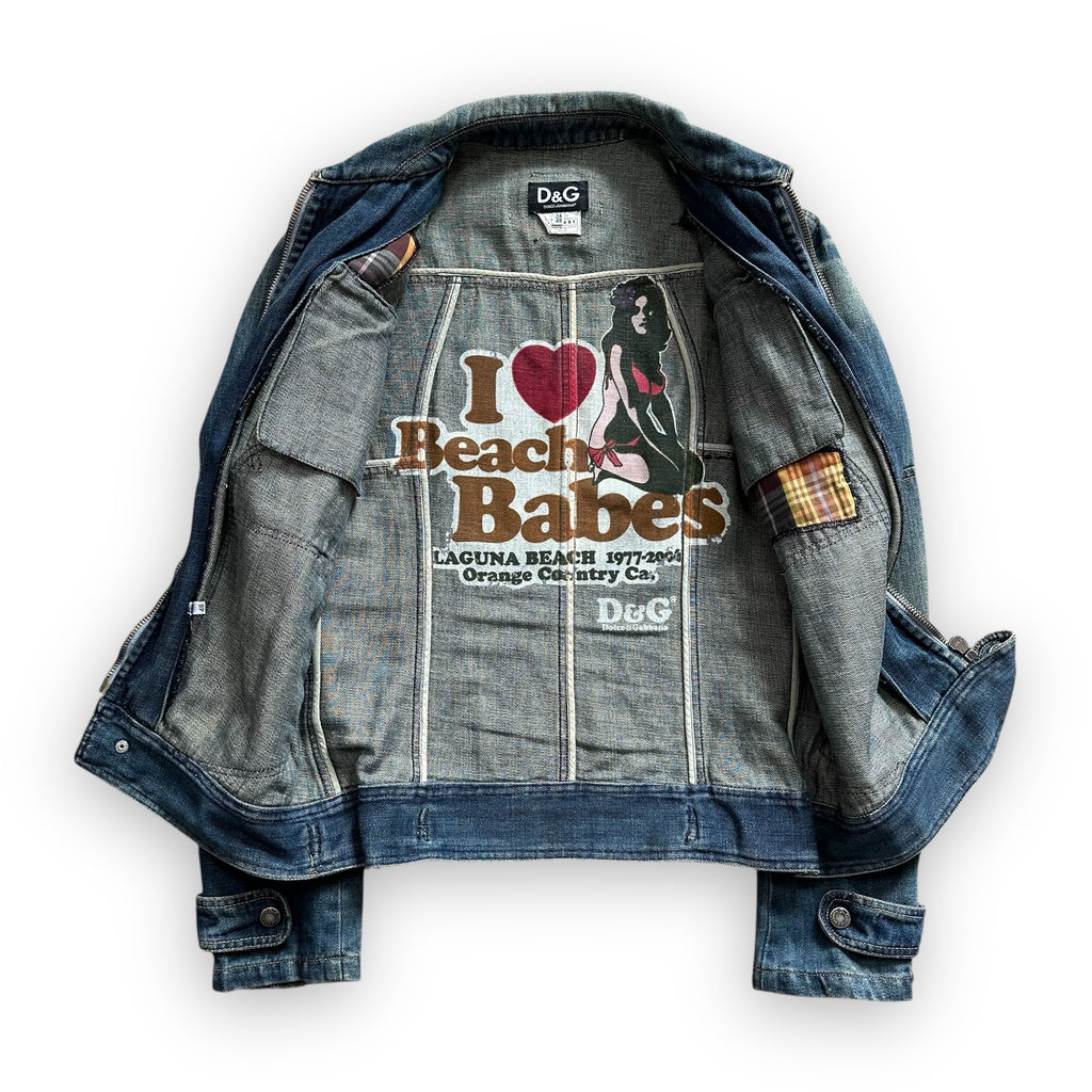 Jacket Dolce & Gabbana Denim Multi Pocket Zip