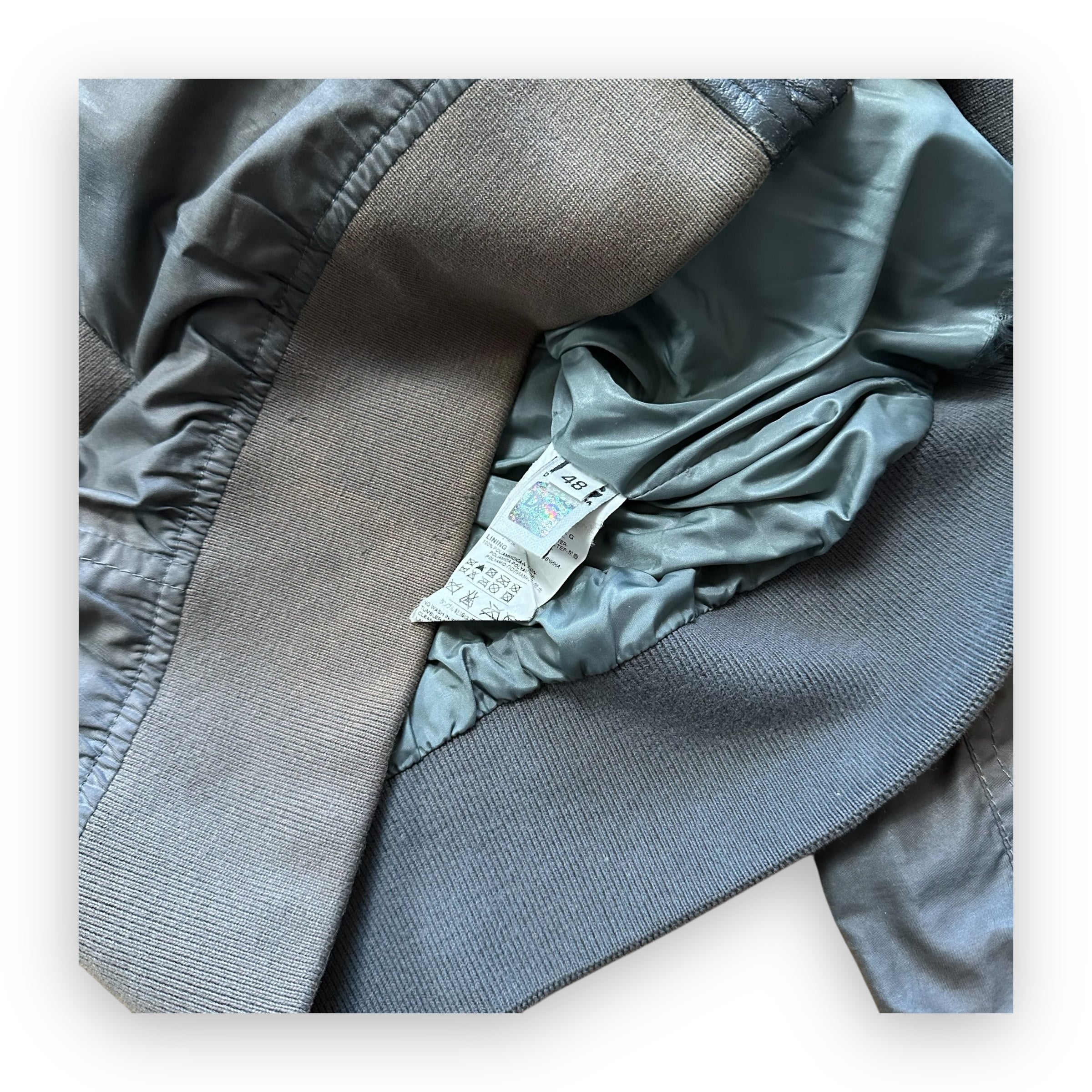 Jacket Dolce & Gabbana Hybrid Nylon Leather Brown vintage