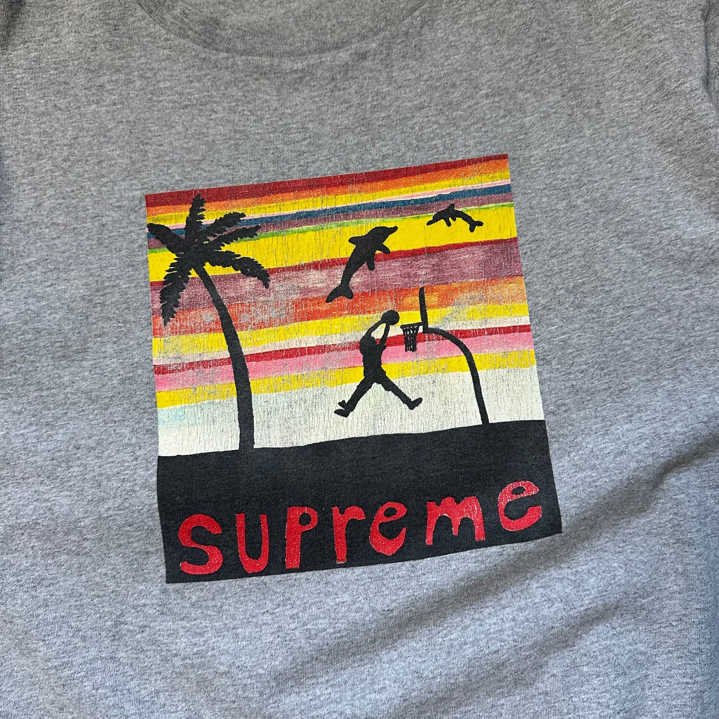 Tee Supreme Dunk Heather Grey SS21 (M)