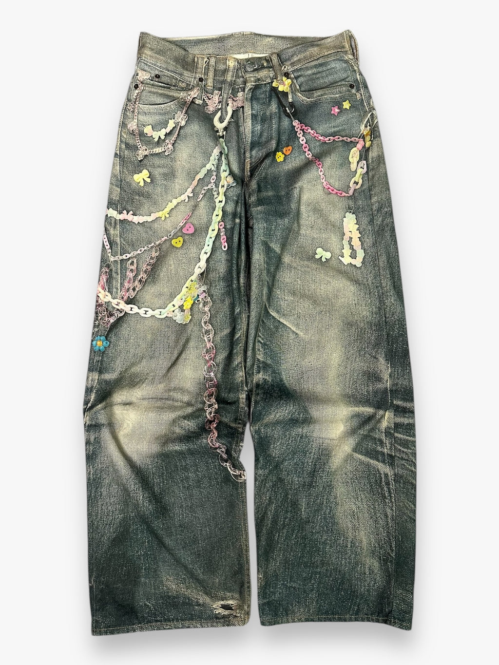 Acne Studios Baggy Jeans Candy Chains Print