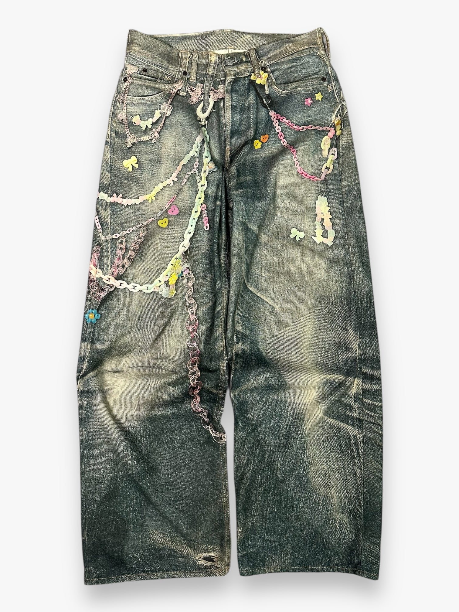 Acne Studios Baggy Jeans Candy Chains Print